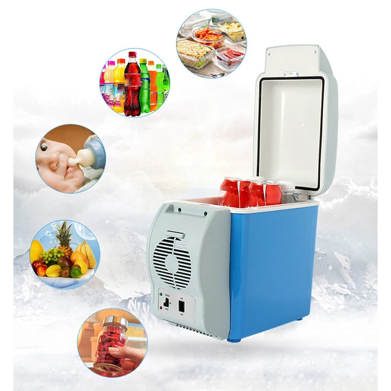 Mini Electric 7.5L Car Refrigerator 12V Input